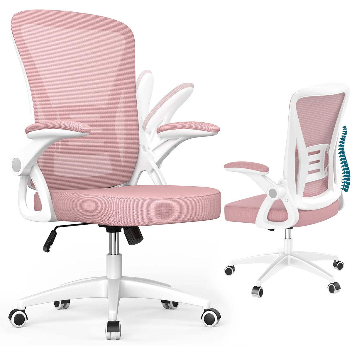 Chaise de bureau ergonomique réglable – maille respirante & soutien lombaire