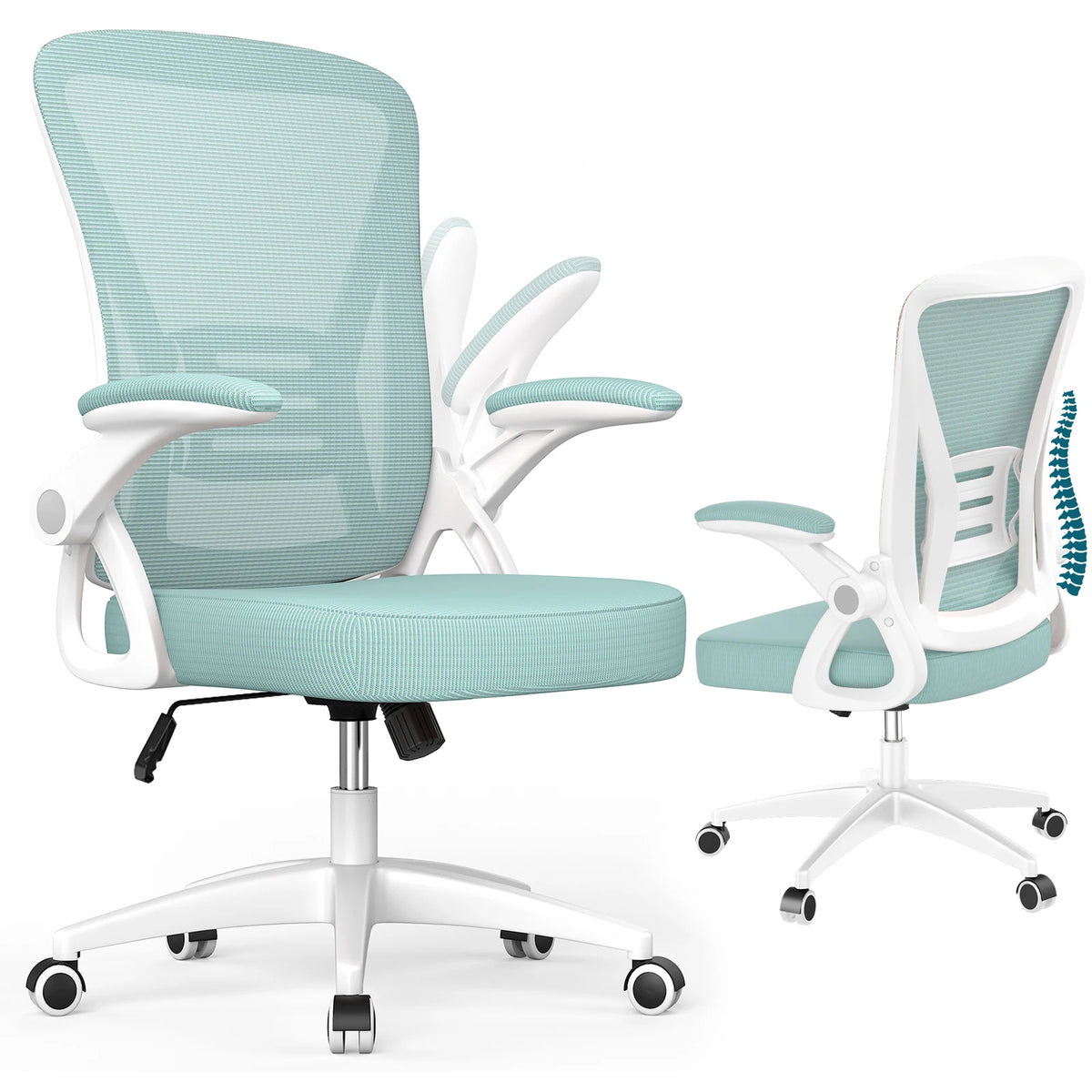 Chaise de bureau ergonomique réglable – maille respirante & soutien lombaire