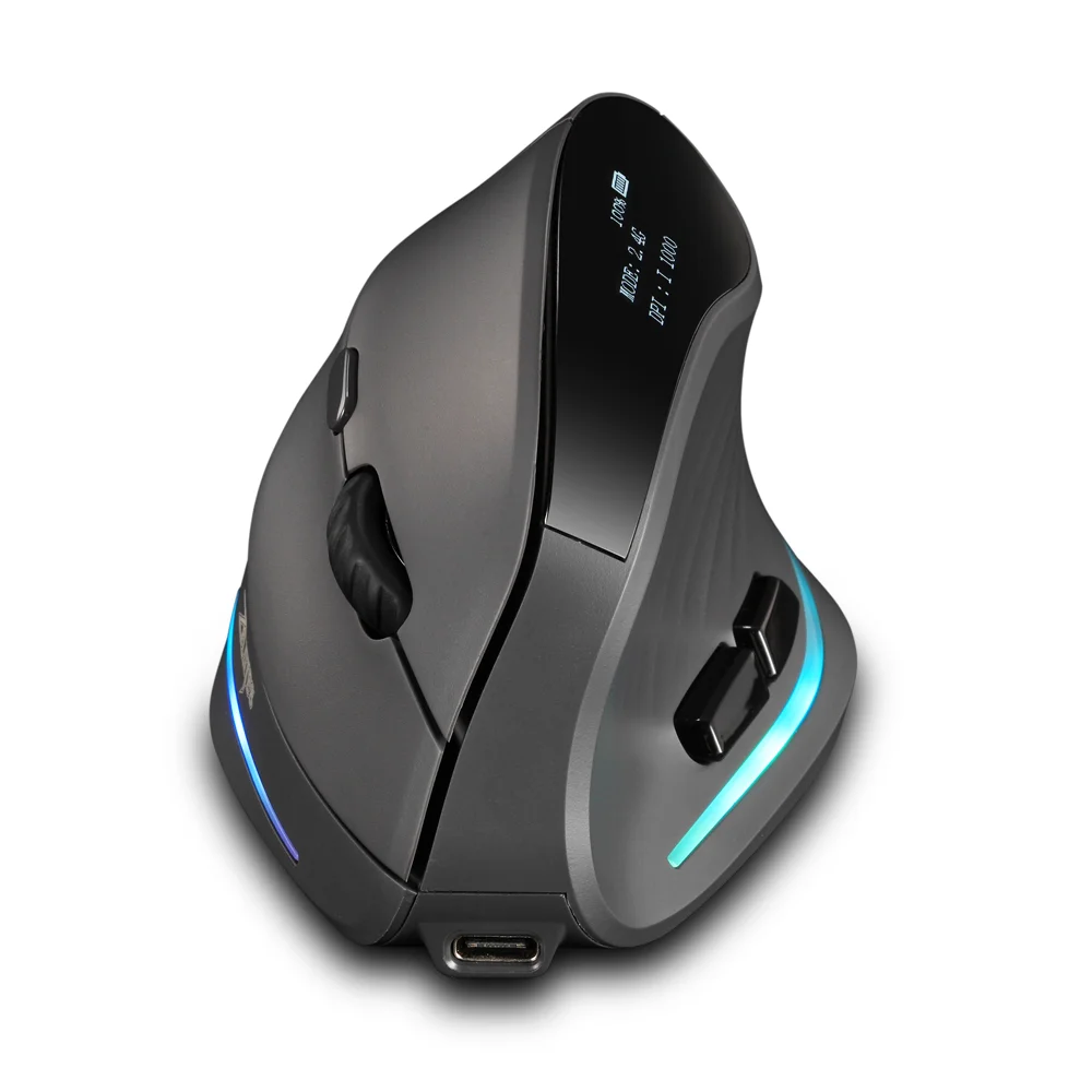 Souris Verticale Ergonomique Rechargeable – Confort Bureau & Gaming