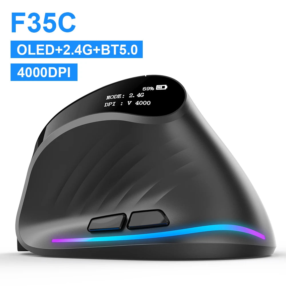 Souris Verticale Ergonomique Rechargeable – Confort Bureau & Gaming