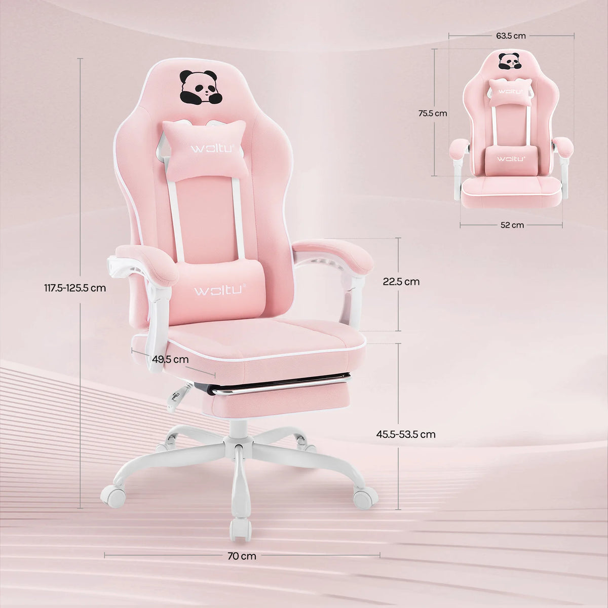 Chaise de Bureau Ergonomique WOLTU — Accoudoirs 3D, Dossier Réglable, Pivotante