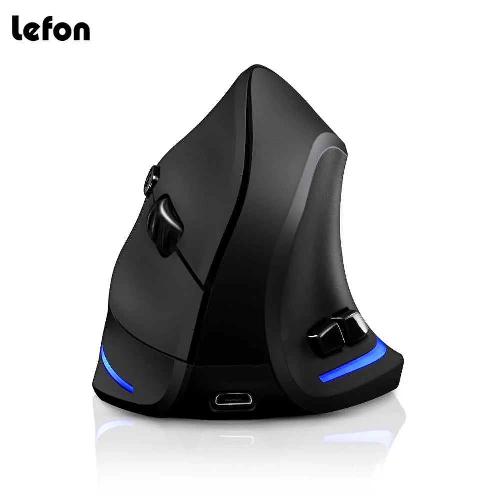 Souris Verticale Ergonomique Lefon F35 — Sans Fil, Rechargeable, 2400 DPI