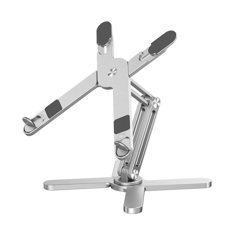 Support Ordinateur Portable Ergonomique — Pliable, Rotatif 360°, Aération